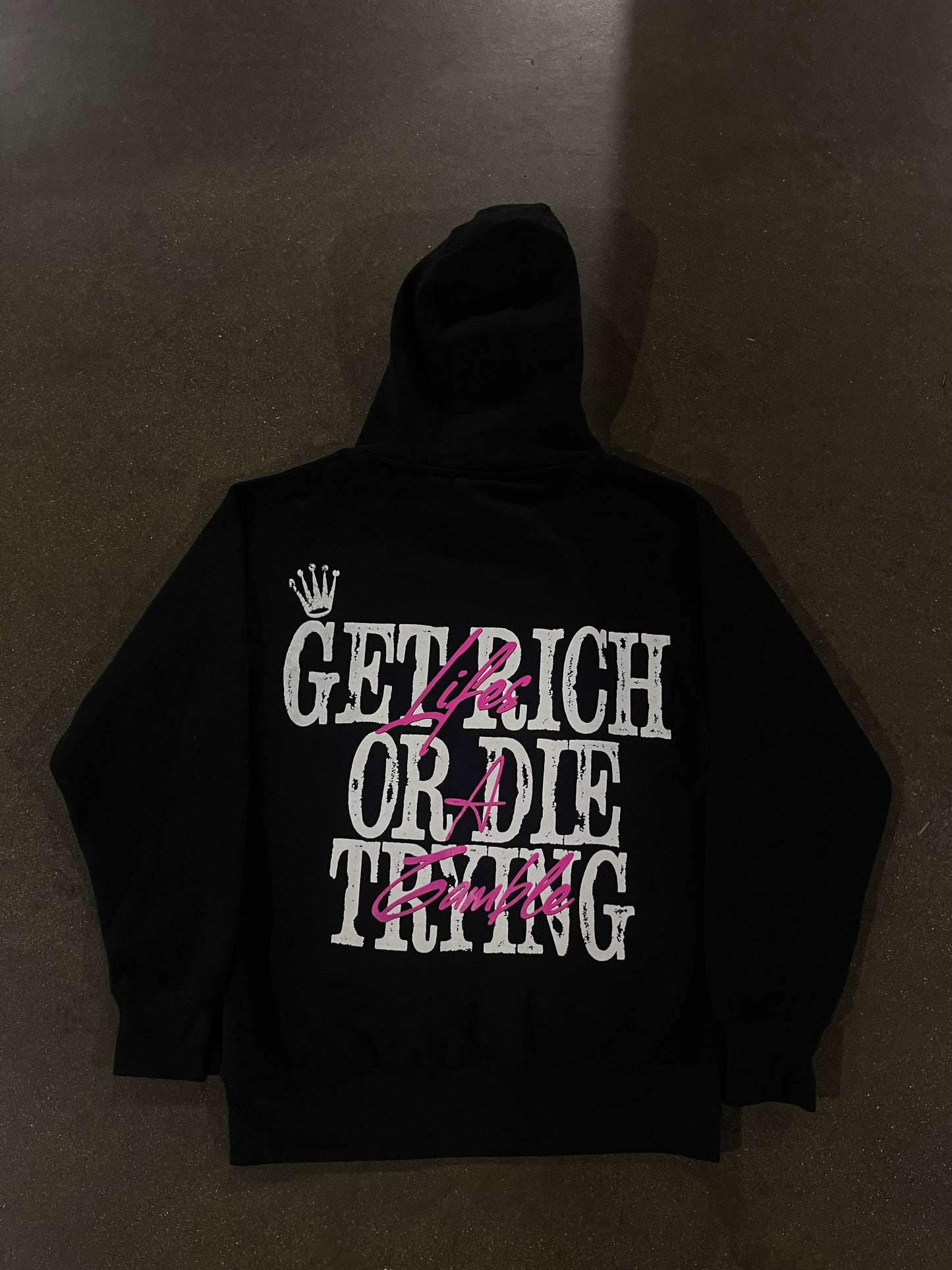 L8G - Black Hoodie (Purple)