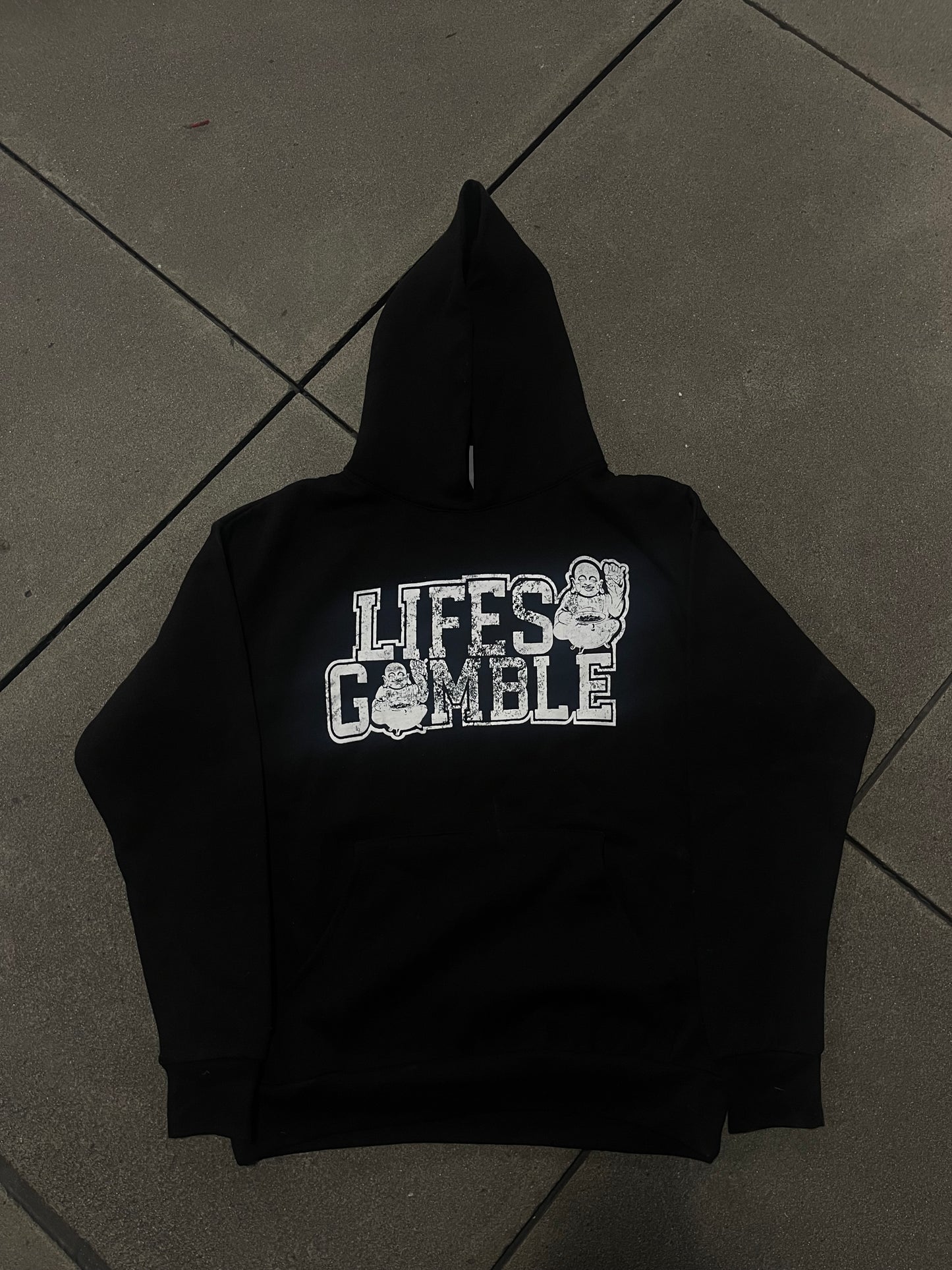L8G - Black Hoodie (Purple)