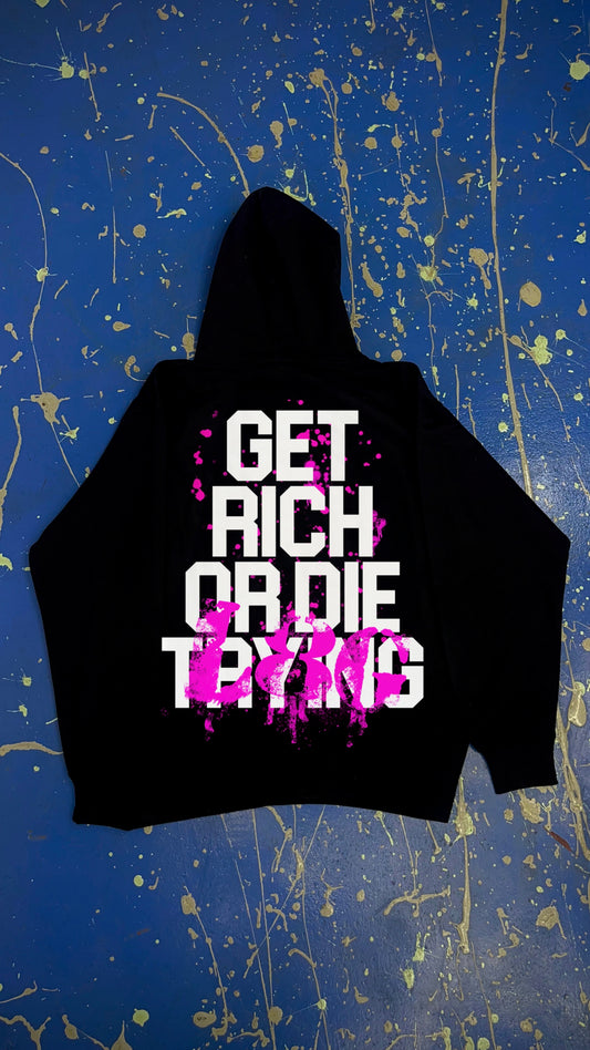 L8G - Black Hoodie (Purple)