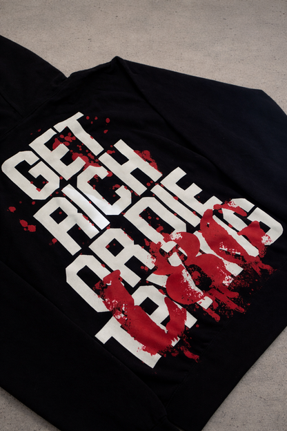 L8G - Black Hoodie (Red)