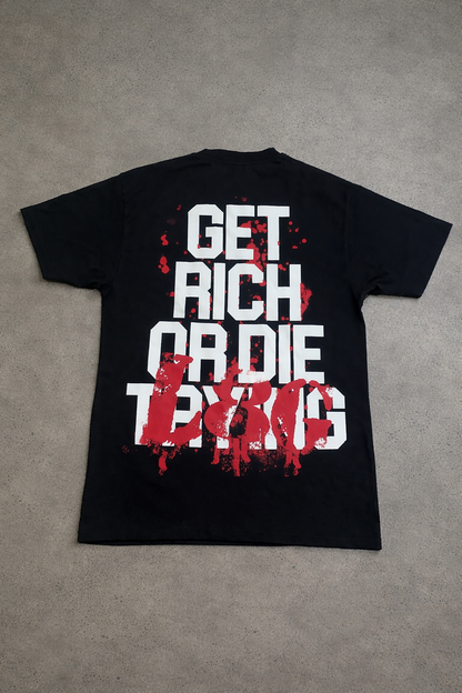 L8G - Black Tee (Red)